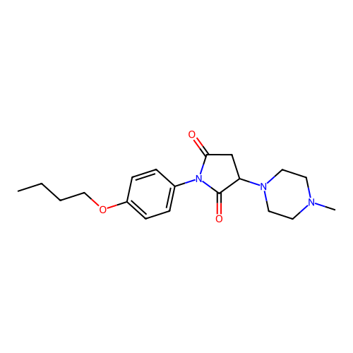 1-(4-Butoxyphenyl)-3-(4-methylpiperazin-1-yl)pyrrolidine-2,5-dione structure