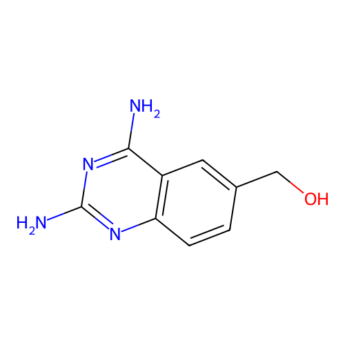 (2,4-Diaminoquinazolin-6-yl)methanol structure