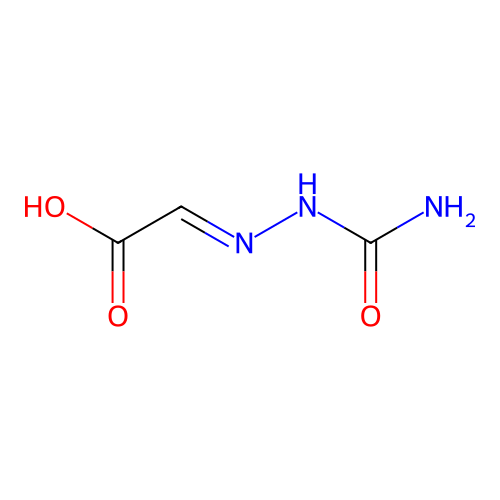 ((Aminocarbonyl)hydrazono)acetic acid structure
