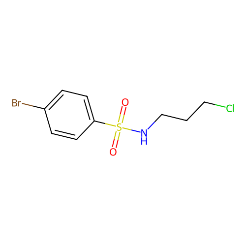 4-bromo-N-(3-chloropropyl)benzenesulfonamide structure