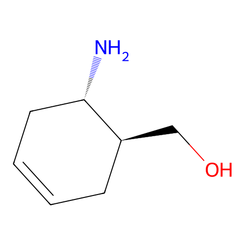 Rel-((1S,6S)-6-aminocyclohex-3-en-1-yl)methanol structure