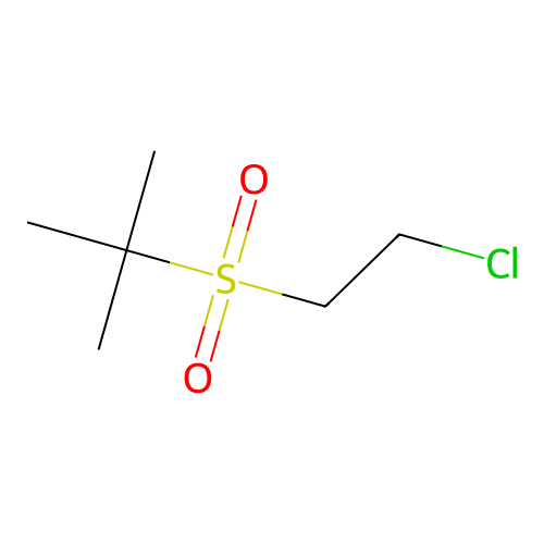 Propane, 2-[(2-chloroethyl)sulfonyl]-2-methyl- structure