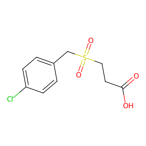 3-(4-Chloro-phenylmethanesulfonyl)-propionic acid structure
