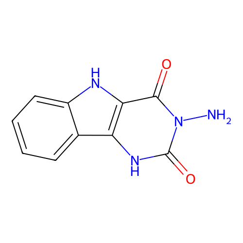 3-amino-1H-pyrimido[5,4-b]indole-2,4(3H,5H)-dione structure