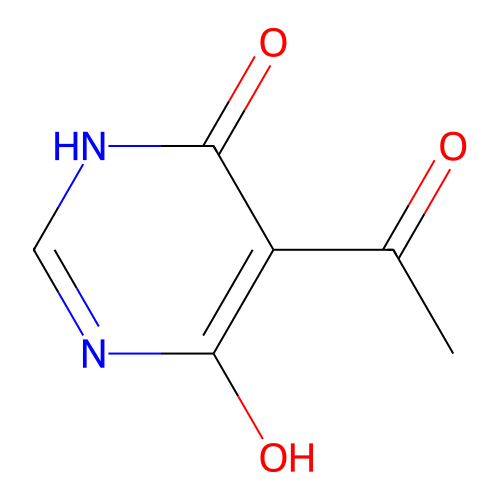 6-Hydroxy-5-acetyl-4-oxo-1,6-dihydropyrimidine structure