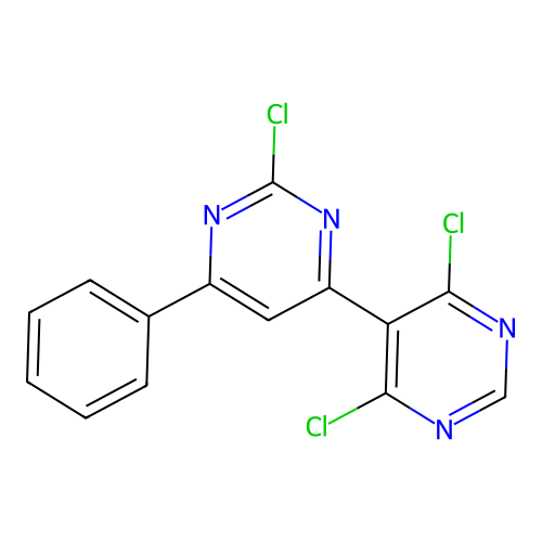 2',4,6-Trichloro-6'-phenyl-5,4'-bipyrimidine structure