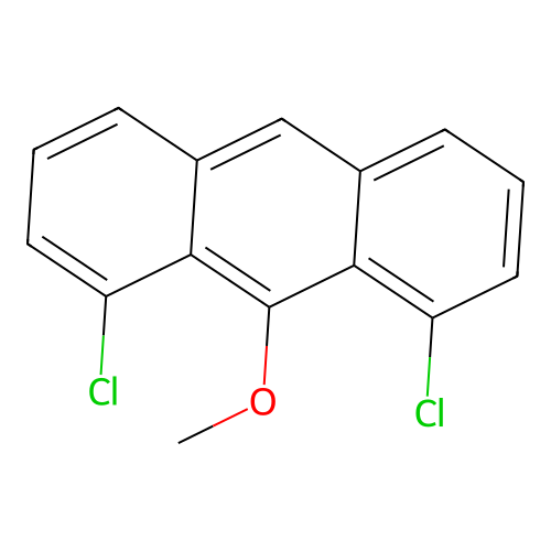1,8-Dichloro-9-methoxy-anthracene structure