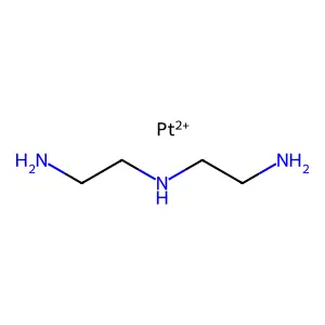 Platinum(2+), (N-(2-aminoethyl)-1,2-ethanediamine-N,N',N'')- structure
