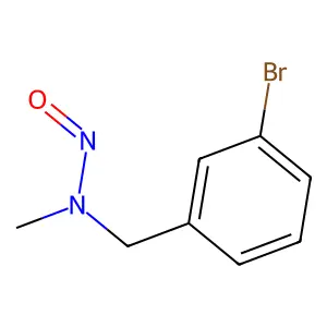 3-Bromo-N-methyl-N-nitroso benzenemethanamine structure
