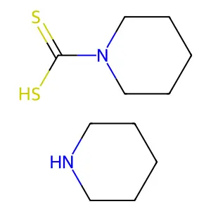 1-Piperidinecarbodithioic acid, compd. with piperidine (1:1) structure