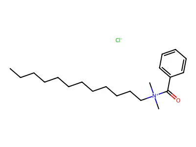 Benzyldimethyllaurylammonium structure