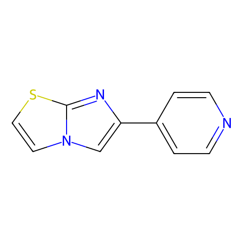 6-(Pyridin-4-yl)imidazo[2,1-b]thiazole structure