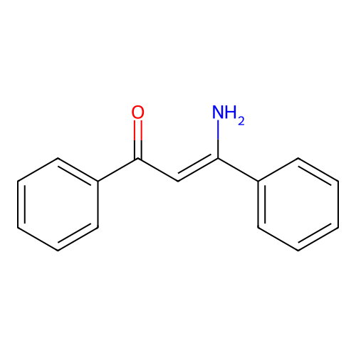 2-Propen-1-one, 3-amino-1,3-diphenyl-, (E)- structure