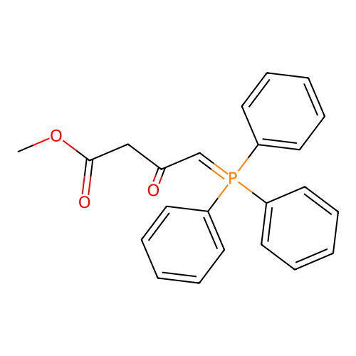 Methyl 4-(triphenylphosphoranylidene)acetoacetate structure