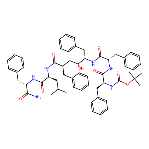 Boc-Phe-Phe-CH2Ph-Leu-Phe-NH2 structure