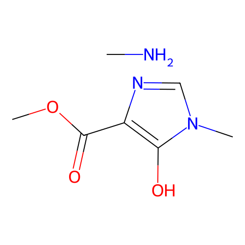 Methanamine; methyl 5-hydroxy-1-methyl-imidazole-4-carboxylate structure