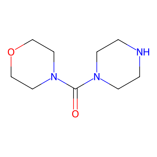 4-(1-Piperazinylcarbonyl)morpholine structure