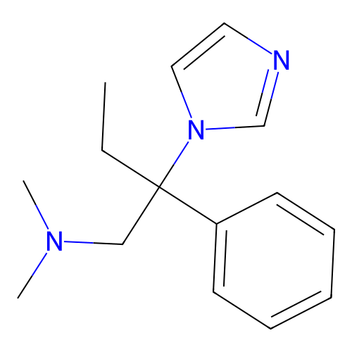 2-(1H-Imidazol-1-yl)-N,N-dimethyl-2-phenylbutan-1-amine structure