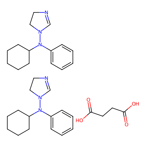 1H-Imidazole-1-ethanamine, N,N-dimethyl-alpha-ethyl-alpha-phenyl-, (Z)-2-butenedioate (2:1) structure