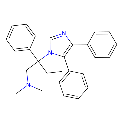 1H-Imidazole-1-ethanamine, N,N-dimethyl-beta-ethyl-beta,4,5-triphenyl- structure