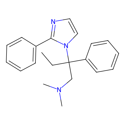 1H-Imidazole-1-ethanamine, N,N-dimethyl-beta,2-diphenyl-beta-ethyl- structure