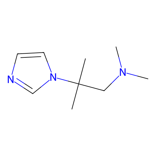 1H-Imidazole-1-ethanamine, N,N,beta,beta-tetramethyl- structure