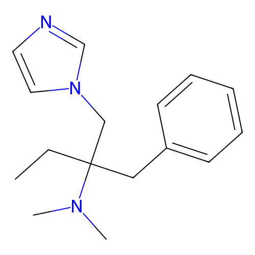 1H-Imidazole-1-ethanamine, N,N-dimethyl-alpha-ethyl-alpha-(phenylmethyl)- structure