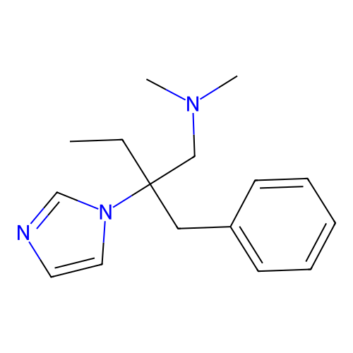 1H-Imidazole-1-ethanamine, N,N-dimethyl-beta-ethyl-beta-(phenylmethyl)- structure