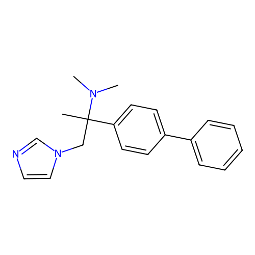 1H-Imidazole-1-ethanamine, alpha-((1,1'-biphenyl)-4-yl)-N,N,alpha-trimethyl- structure