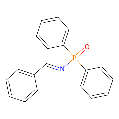 P,P-二苯基-N-(亚苄基)膦酰胺 structure