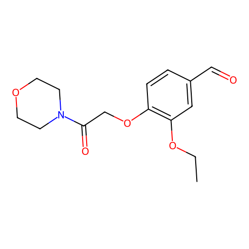3-Ethoxy-4-[2-(morpholin-4-yl)-2-oxoethoxy]benzaldehyde structure