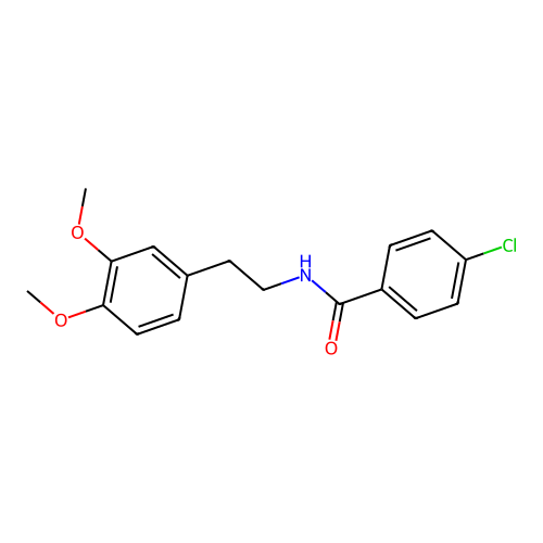4-氯-N-(3,4-二甲氧基苯乙基)苯甲酰胺 structure