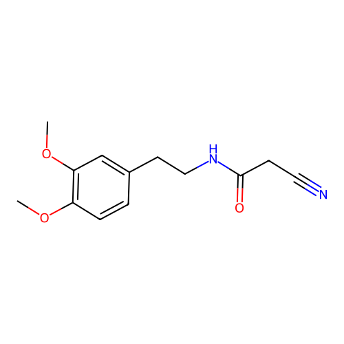 2-Cyano-N-(2-(3,4-dimethoxy-phenyl)-ethyl)-acetamide structure