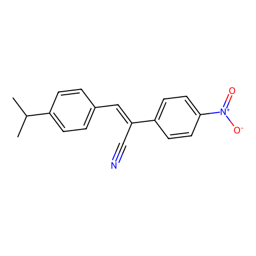 alpha-[[4-(1-Methylethyl)phenyl]methylene]-4-nitrobenzeneacetonitrile structure