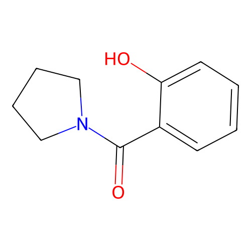 N-(2-Hydroxybenzoyl)pyrrolidine structure