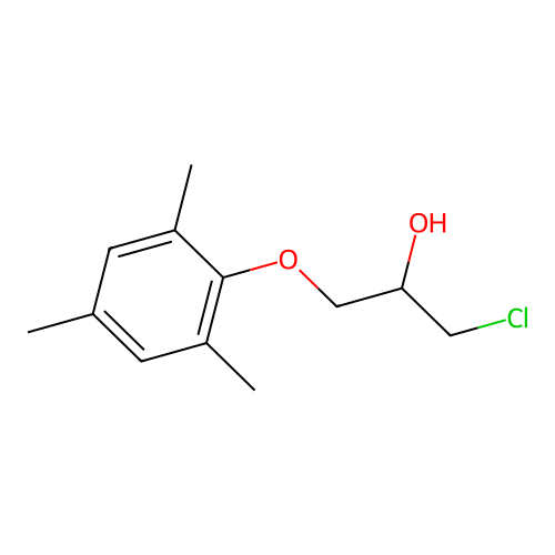 1-Chloro-3-(mesityloxy)-2-propanol structure