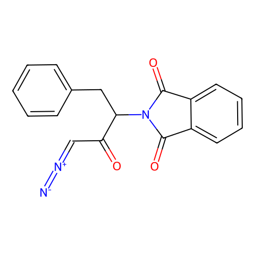 2-(4-Diazo-3-oxo-1-phenylbutan-2-yl)isoindoline-1,3-dione structure