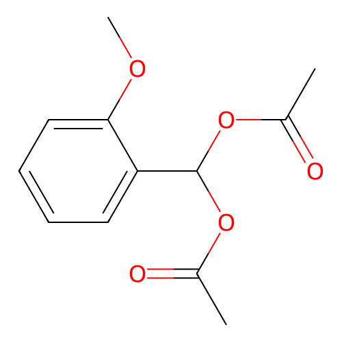 (2-Methoxyphenyl)methylene diacetate structure