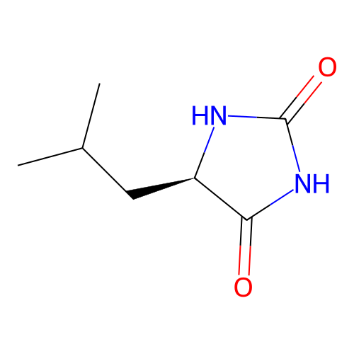 d-5-Isobutylhydantoin structure
