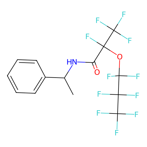 2,3,3,3-Tetrafluoro-2-(heptafluoropropoxy)-N-(1-phenylethyl)propanamide structure