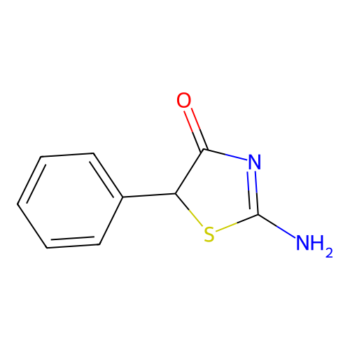 4-Thiazolidinone, 2-imino-5-phenyl- structure