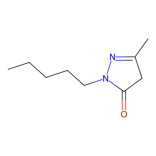 5-methyl-2-pentyl-4H-pyrazol-3-one structure