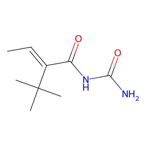 Urea, 1-(2-tert-butylcrotonoyl)- structure
