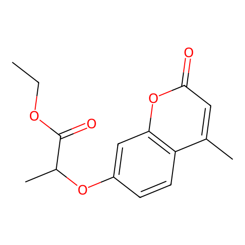 ethyl 2-[(4-methyl-2-oxo-2H-chromen-7-yl)oxy]propanoate structure