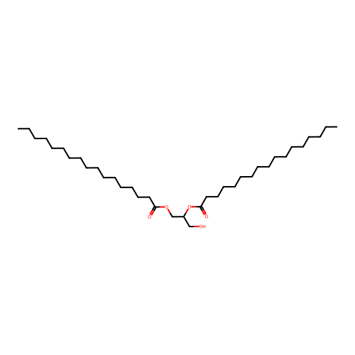 (2-Heptadecanoyloxy-3-hydroxypropyl) heptadecanoate structure
