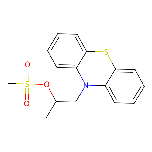 1-Phenothiazin-10-ylpropan-2-yl methanesulfonate structure