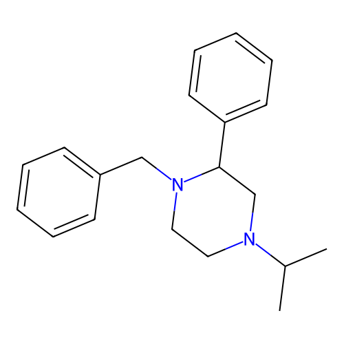 4-(1-Methylethyl)-2-phenyl-1-(phenylmethyl)piperazine structure