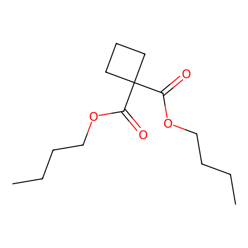 Dibutyl cyclobutane-1,1-dicarboxylate structure