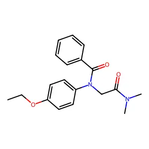 p-Benzophenetidide, N-(dimethylcarbamoylmethyl)- structure