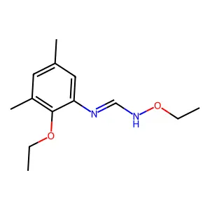 N-ethoxy-N'-(2-ethoxy-3,5-dimethylphenyl)methanimidamide structure
